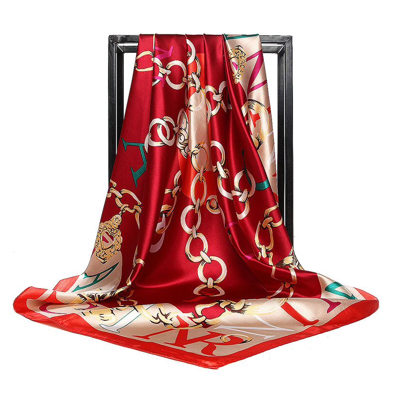 90*90cm Ladies Silk Scarf Band - огляд і ціна Scarf Silk Square