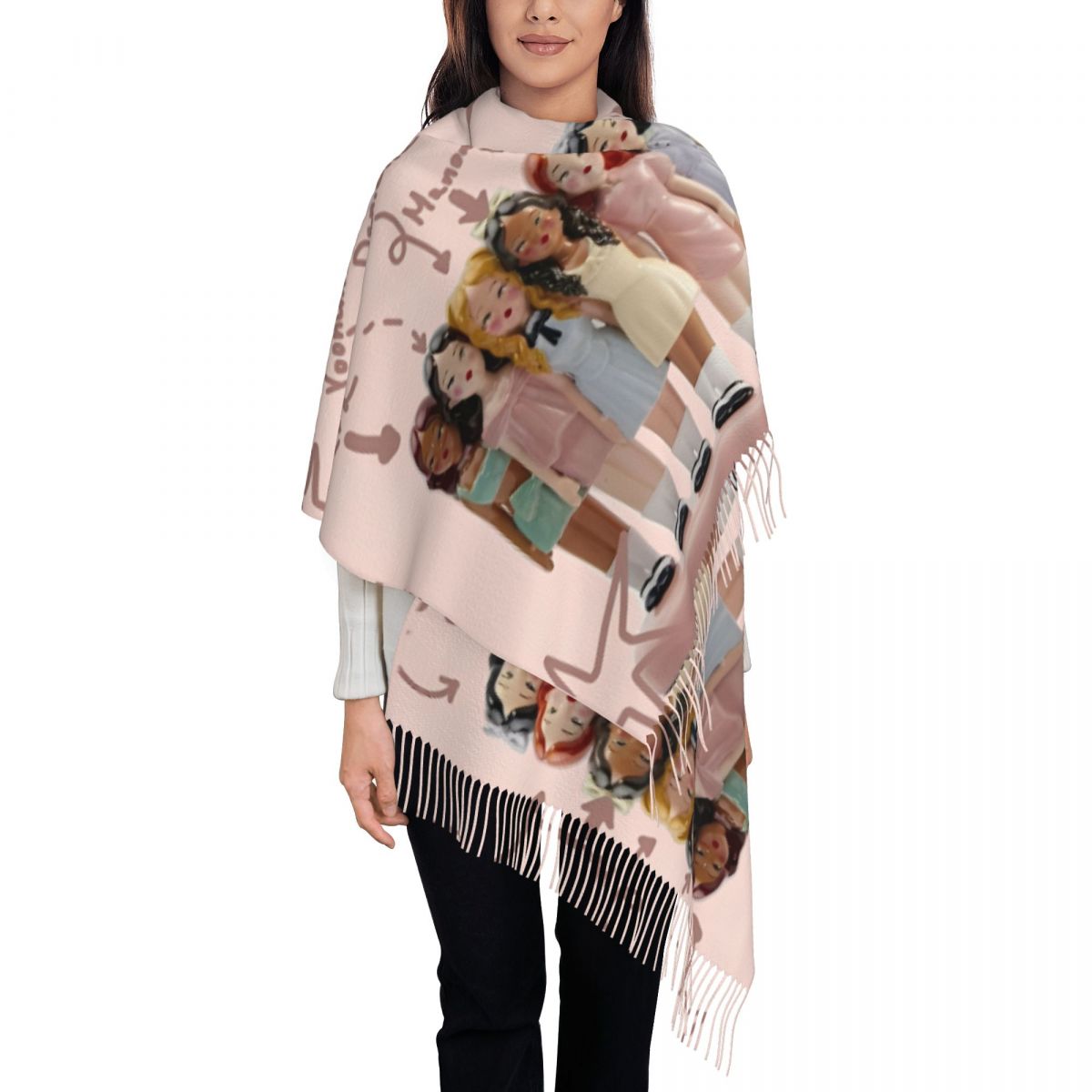 Katseye Kpop Idol Shawl Wrap W - огляд і ціна Pashmina Wrap Large