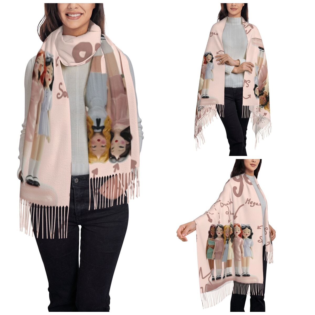 Katseye Kpop Idol Shawl Wrap W - огляд і ціна Pashmina Wrap Large