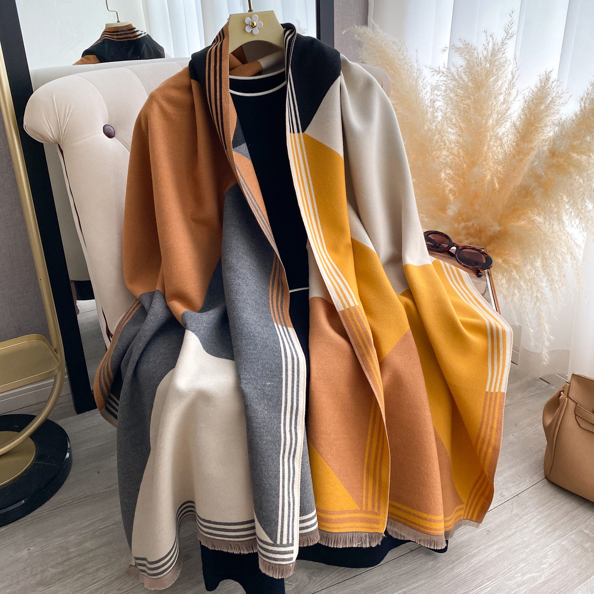 2025 Luxury Winter Cashmere Sc - огляд і ціна Woven Scarf Blanket