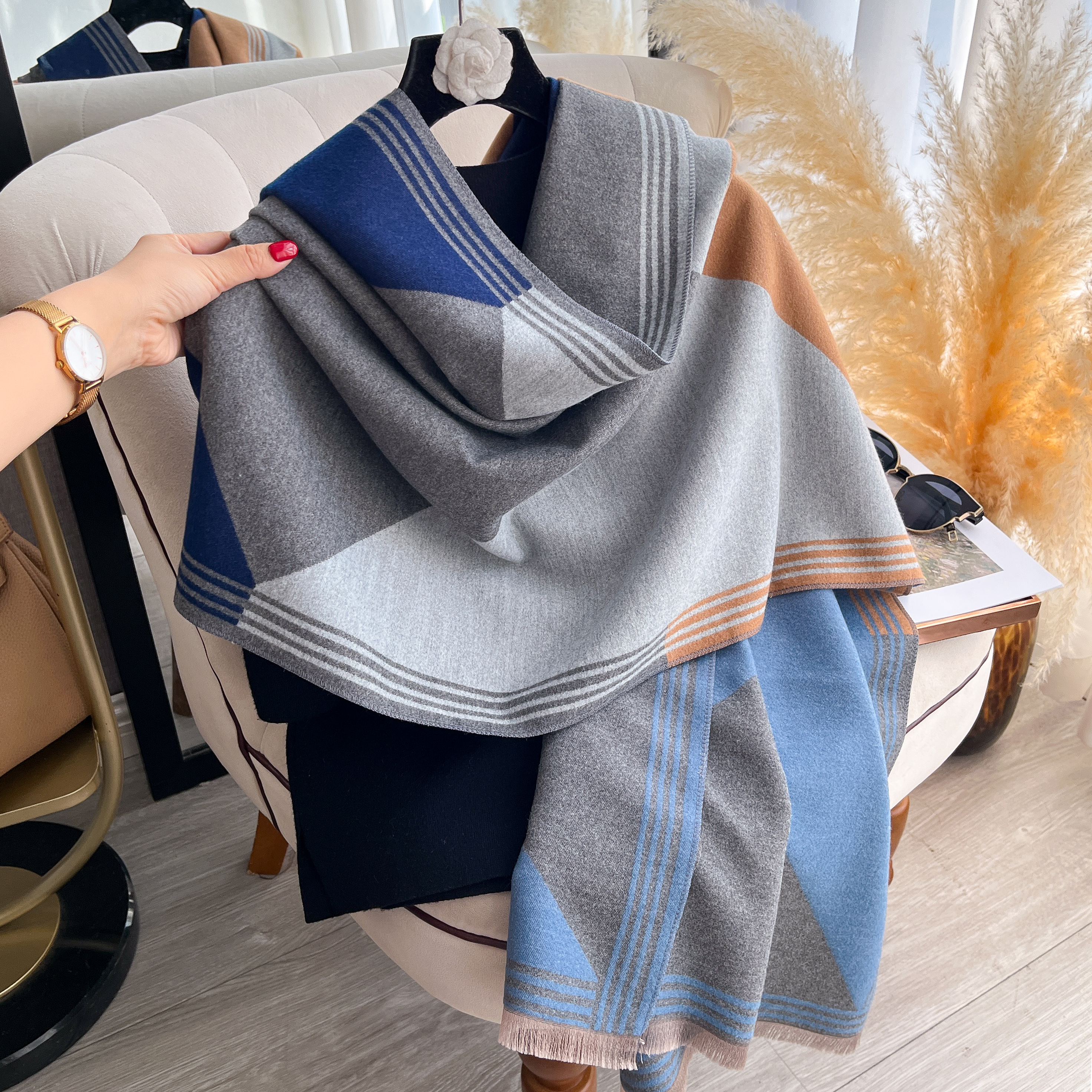 2025 Luxury Winter Cashmere Sc - огляд і ціна Woven Scarf Blanket
