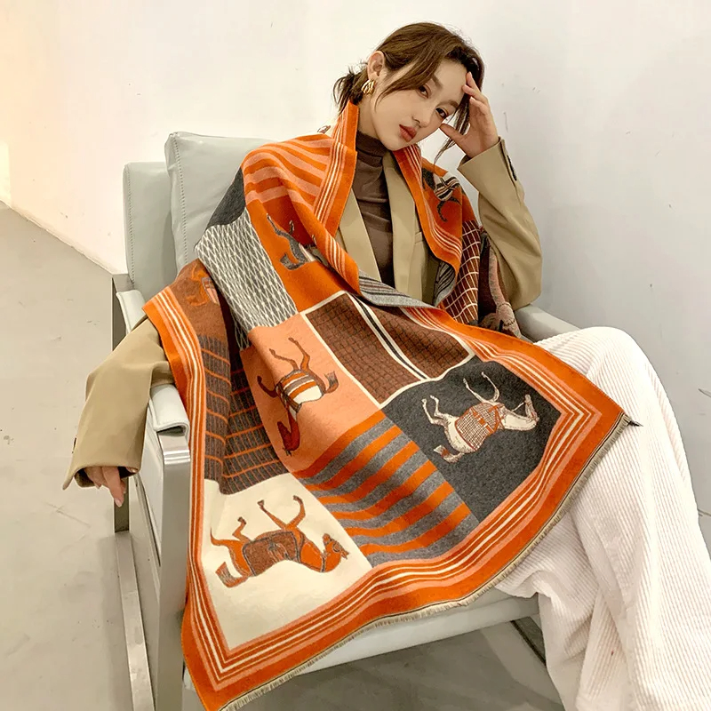 2024 New Luxury Winter Cashmer - огляд і ціна Woven Scarf Blanket