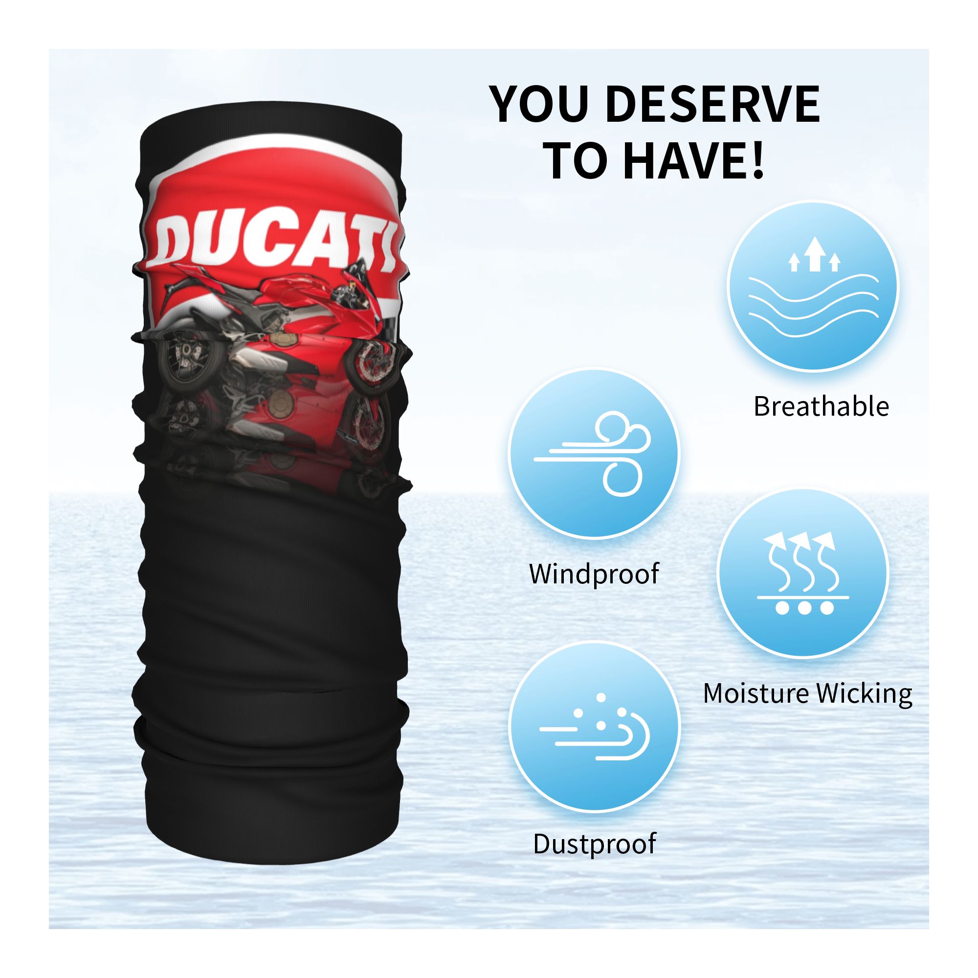 Custom Speed Ducatis Racing Ba - огляд і ціна Neck Warmer Tube