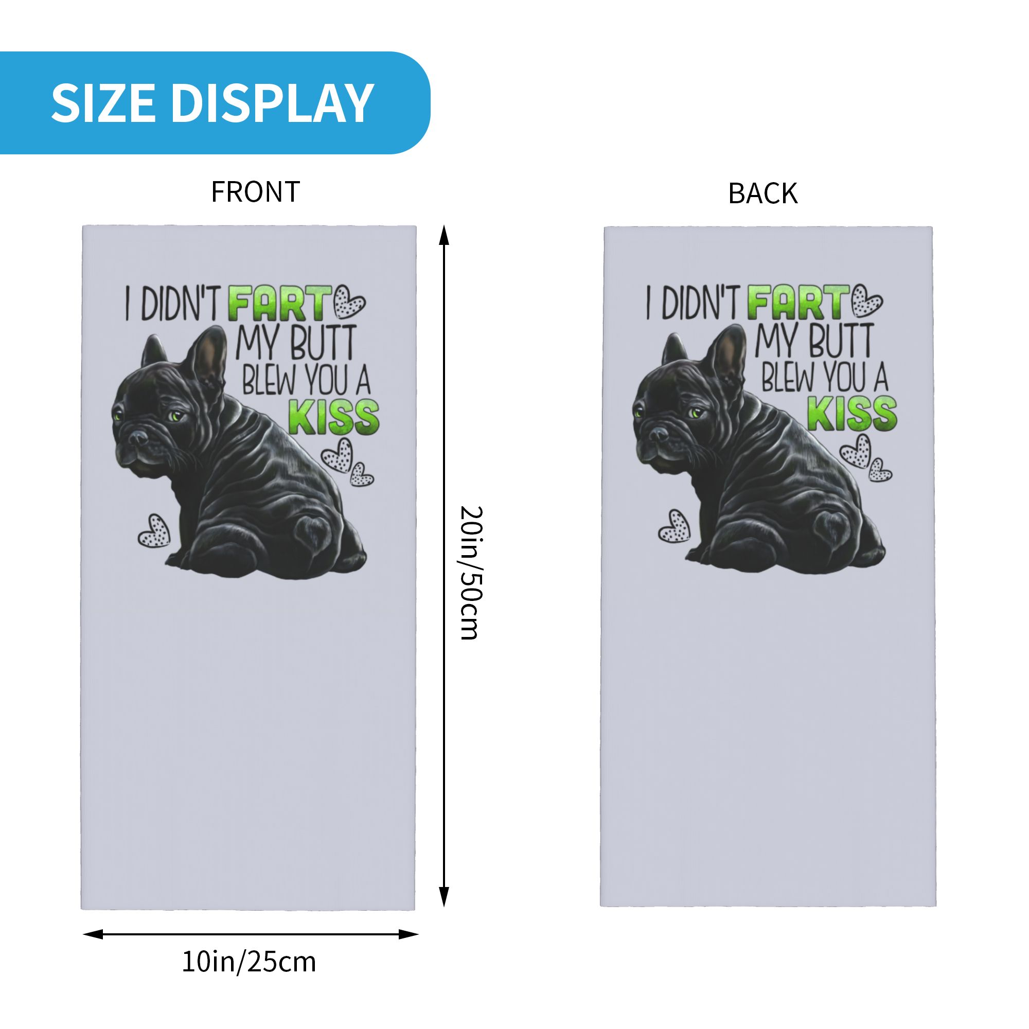 Custom Cute French Bulldog Win - огляд і ціна Neck Warmer Tube