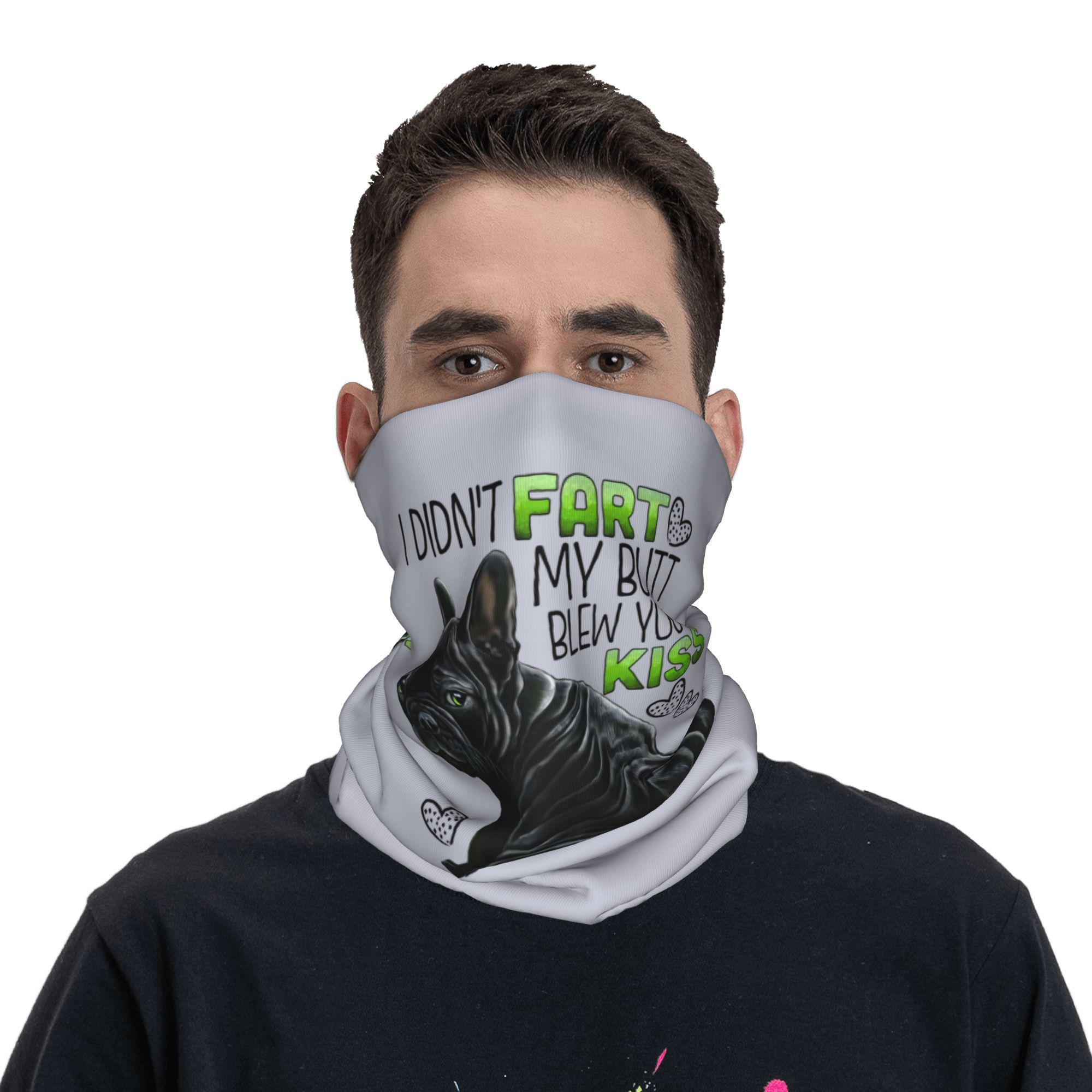 Custom Cute French Bulldog Win - огляд і ціна Neck Warmer Tube