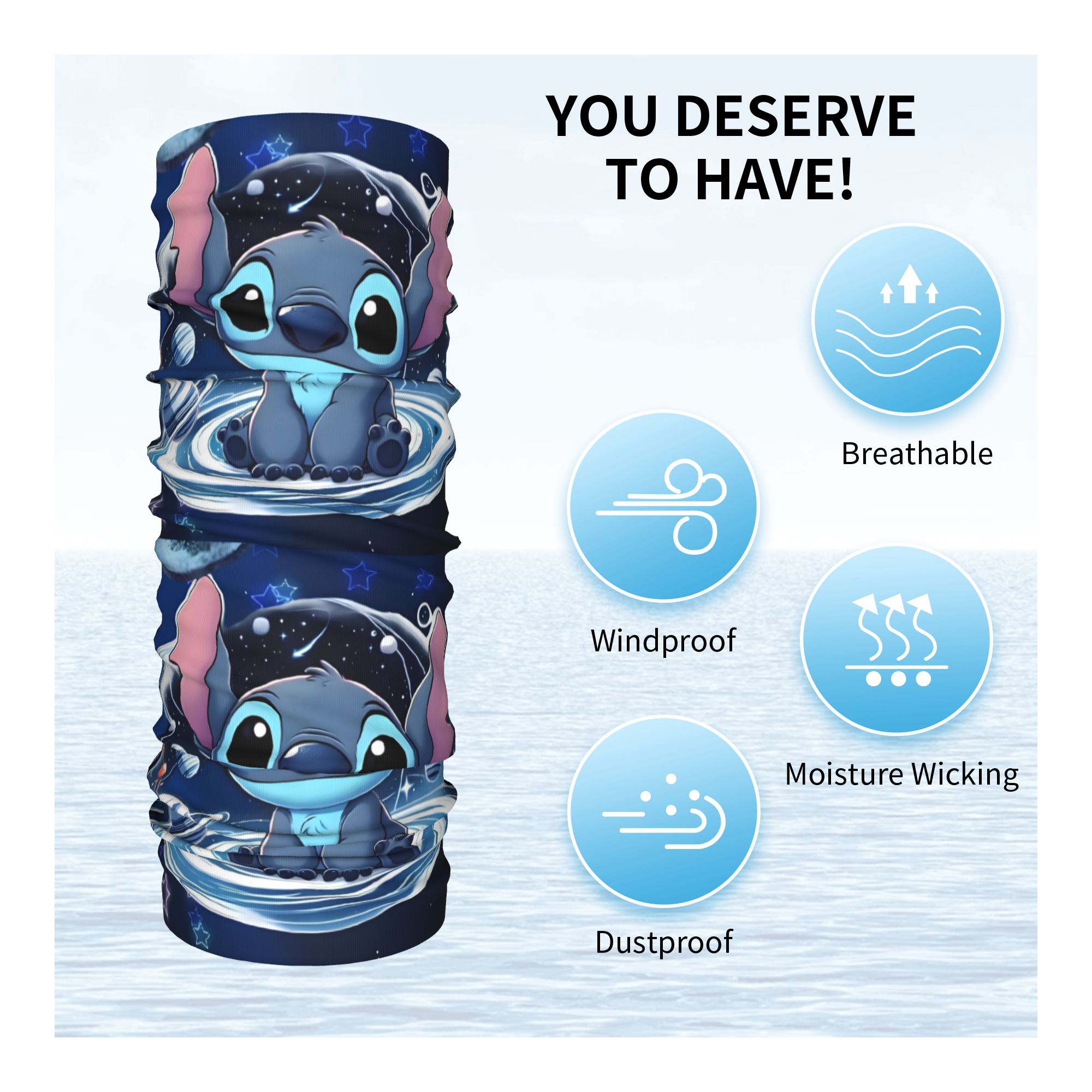 Custom S-Stitchs Animation Win - огляд і ціна Neck Warmer Tube