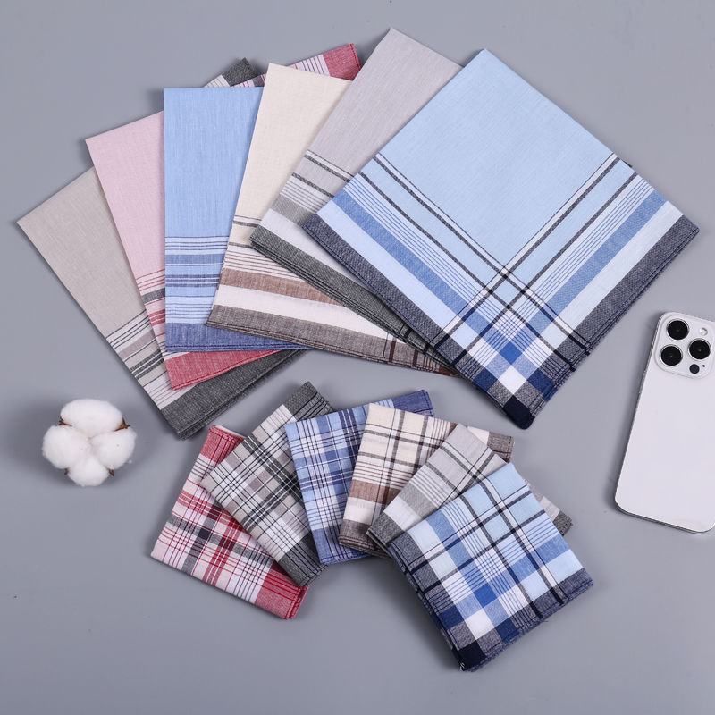 12Pcs Men's Pure Cotton Handke - огляд і ціна Handkerchief Cotton Men