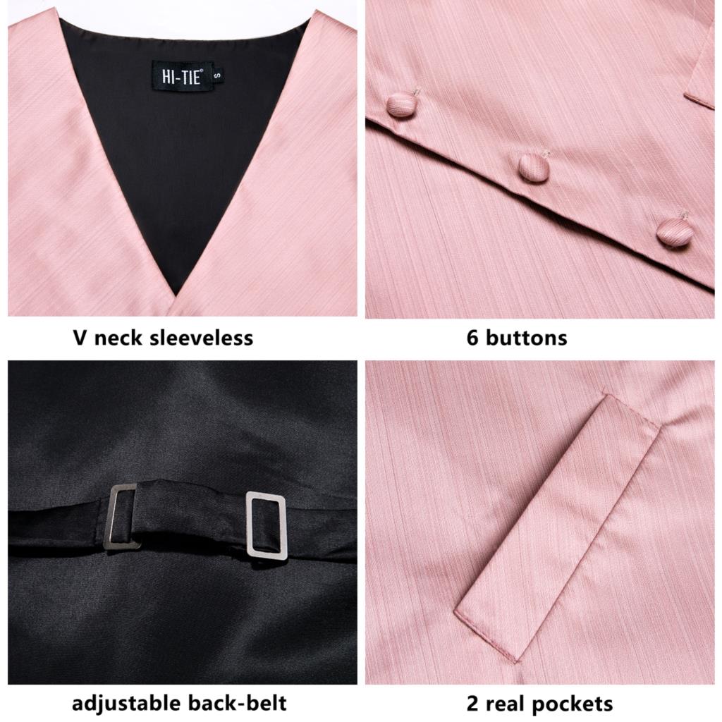 Hi-Tie Luxury Silk Mens Vests  - огляд і ціна Silk Tie Striped