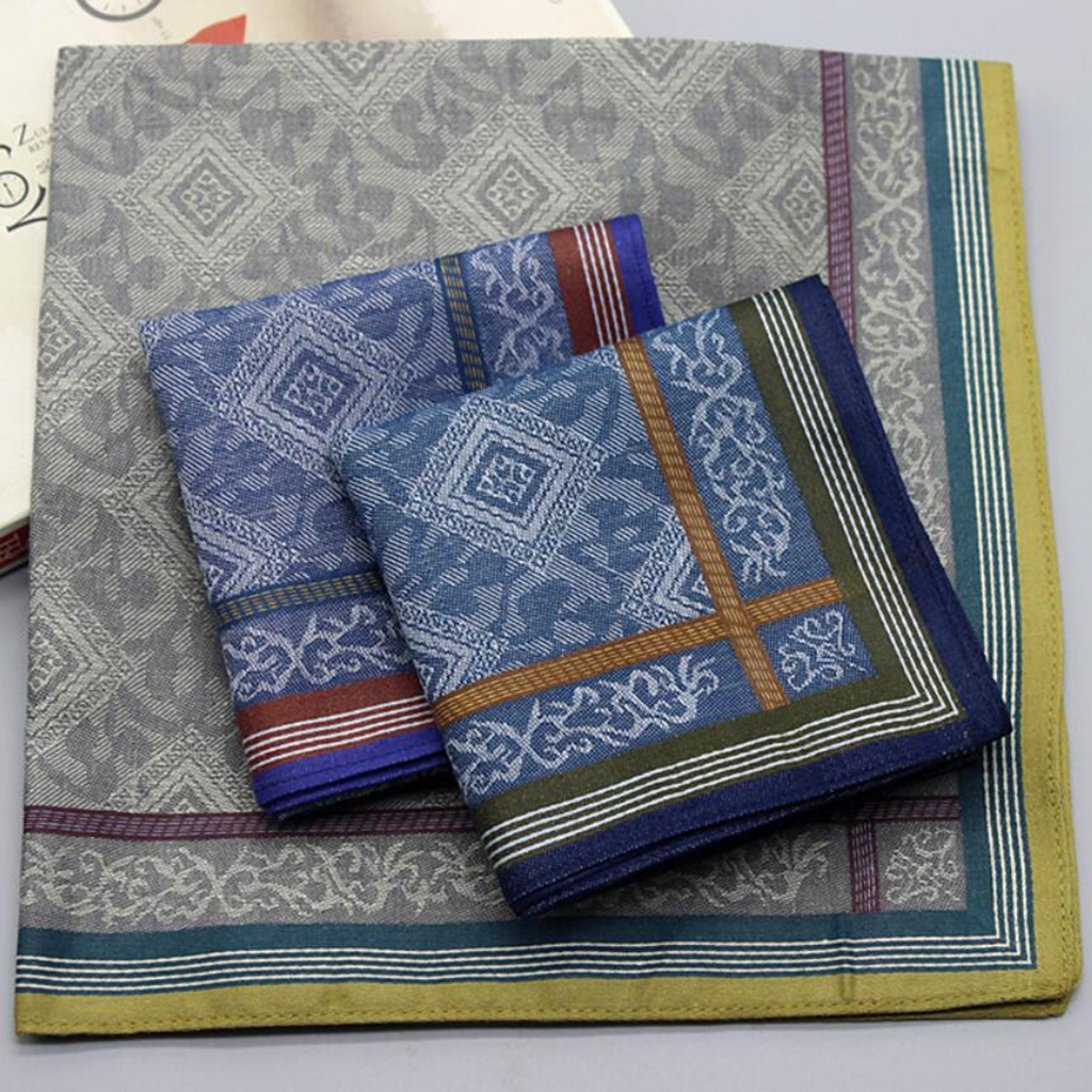 3pcs Mens Plaid Wedding Handke - огляд і ціна Handkerchief Cotton Men