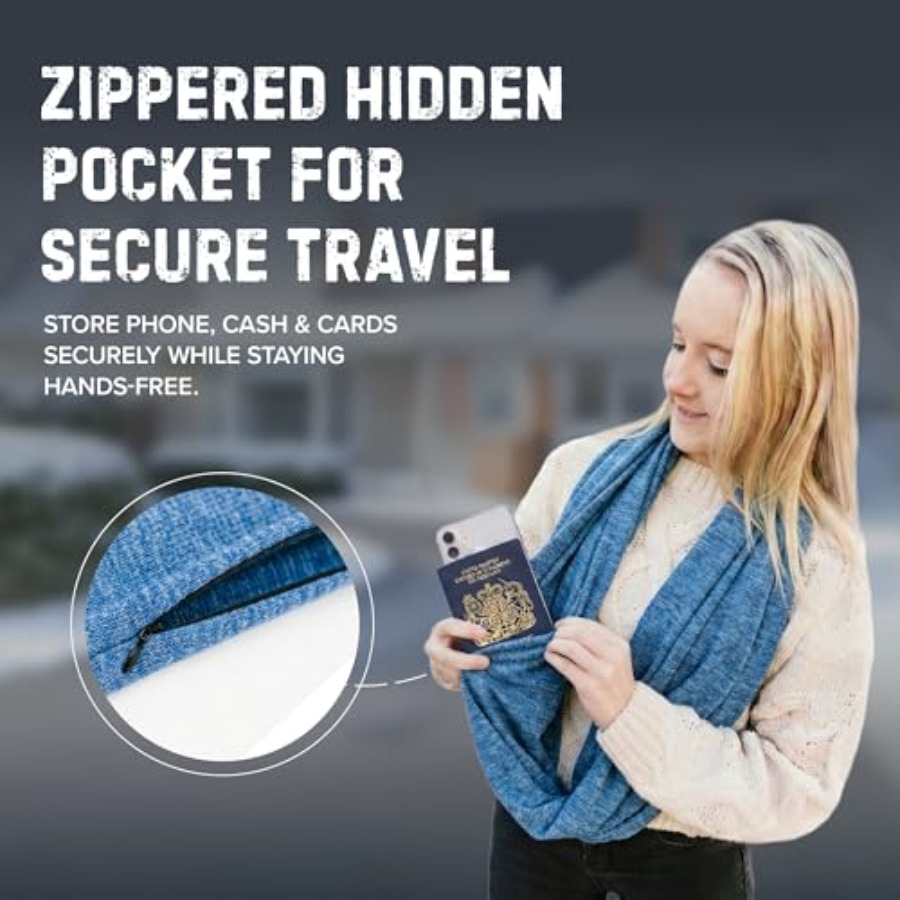 Infinity Travel Scarf Loop wit - огляд і ціна Infinity Scarf Knit