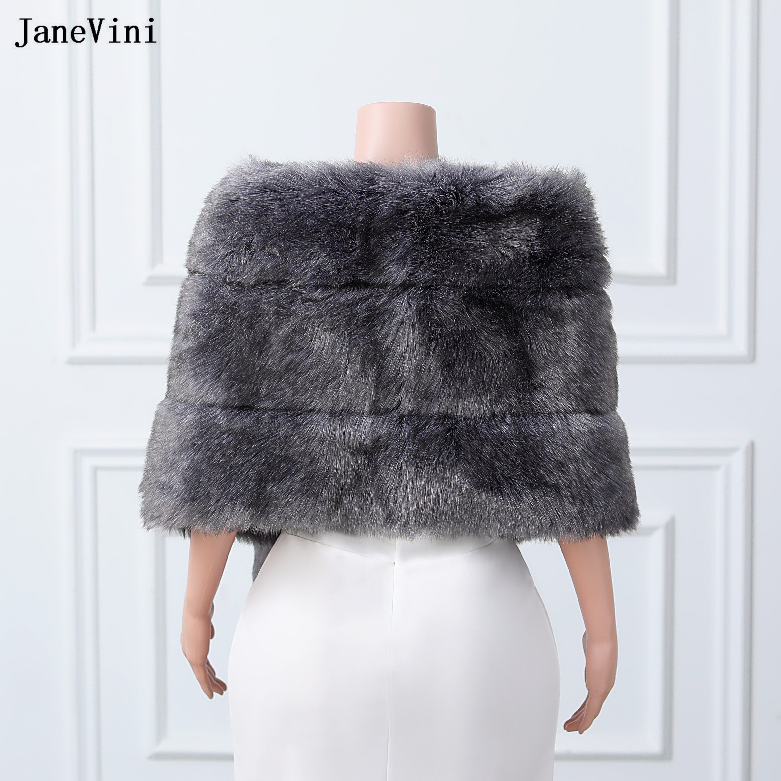 JaneVini High Quality Dark Gra - огляд і ціна Stole Wedding Shawl
