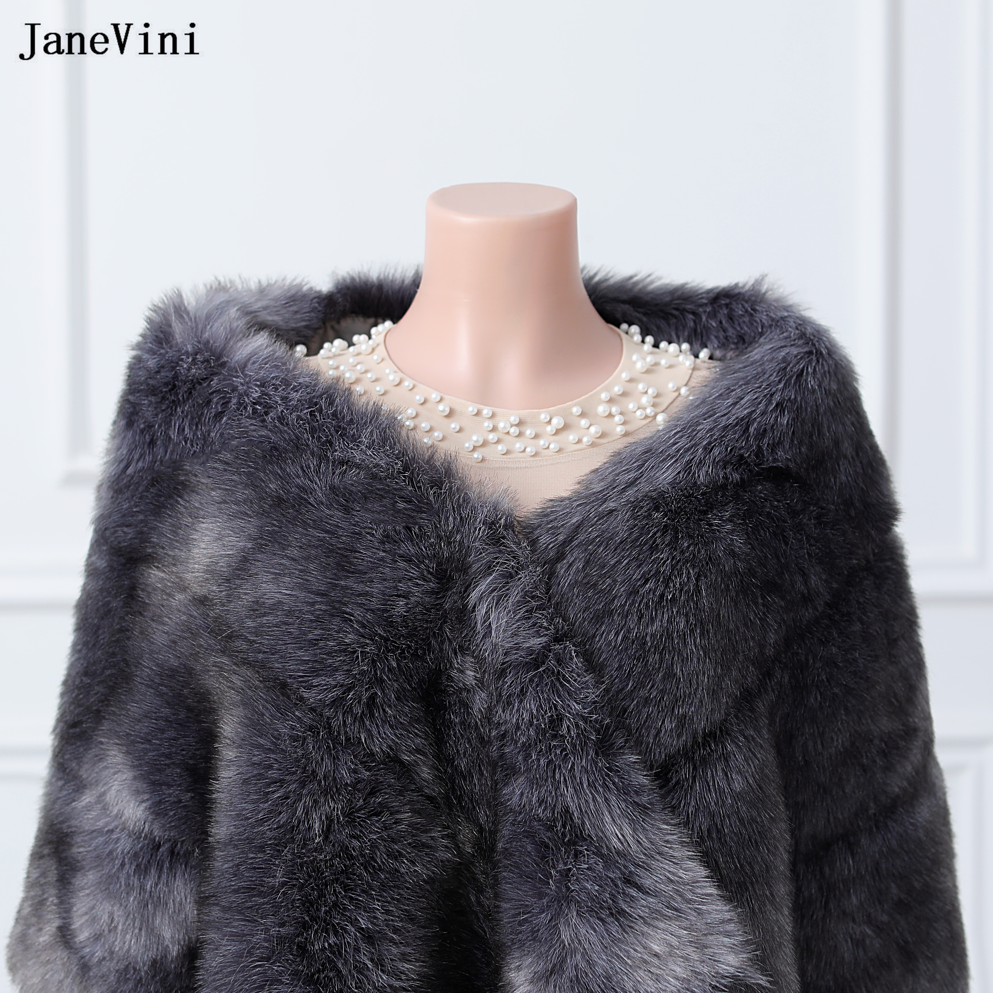 JaneVini High Quality Dark Gra - огляд і ціна Stole Wedding Shawl