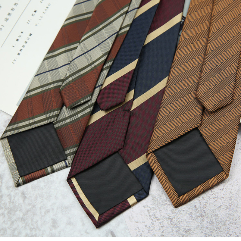New Trendy Striped Neckties Fo - огляд і ціна Skinny Tie Men