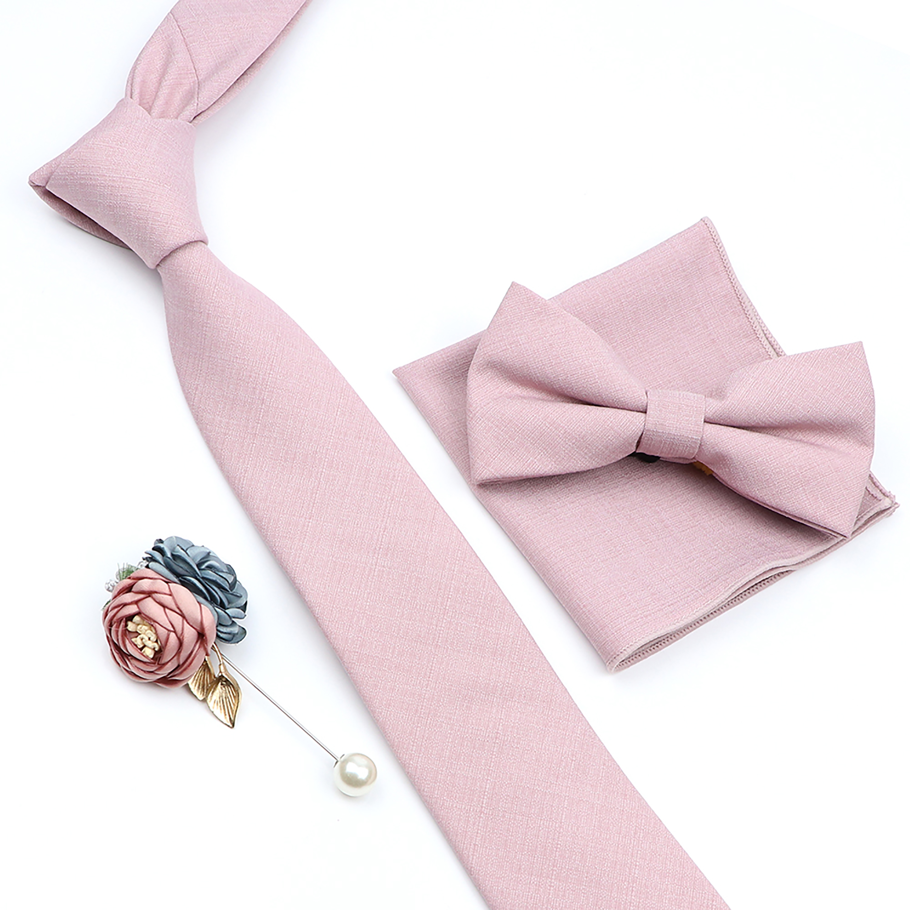 Beautiful Solid Color Tie Broo - огляд і ціна Skinny Tie Men