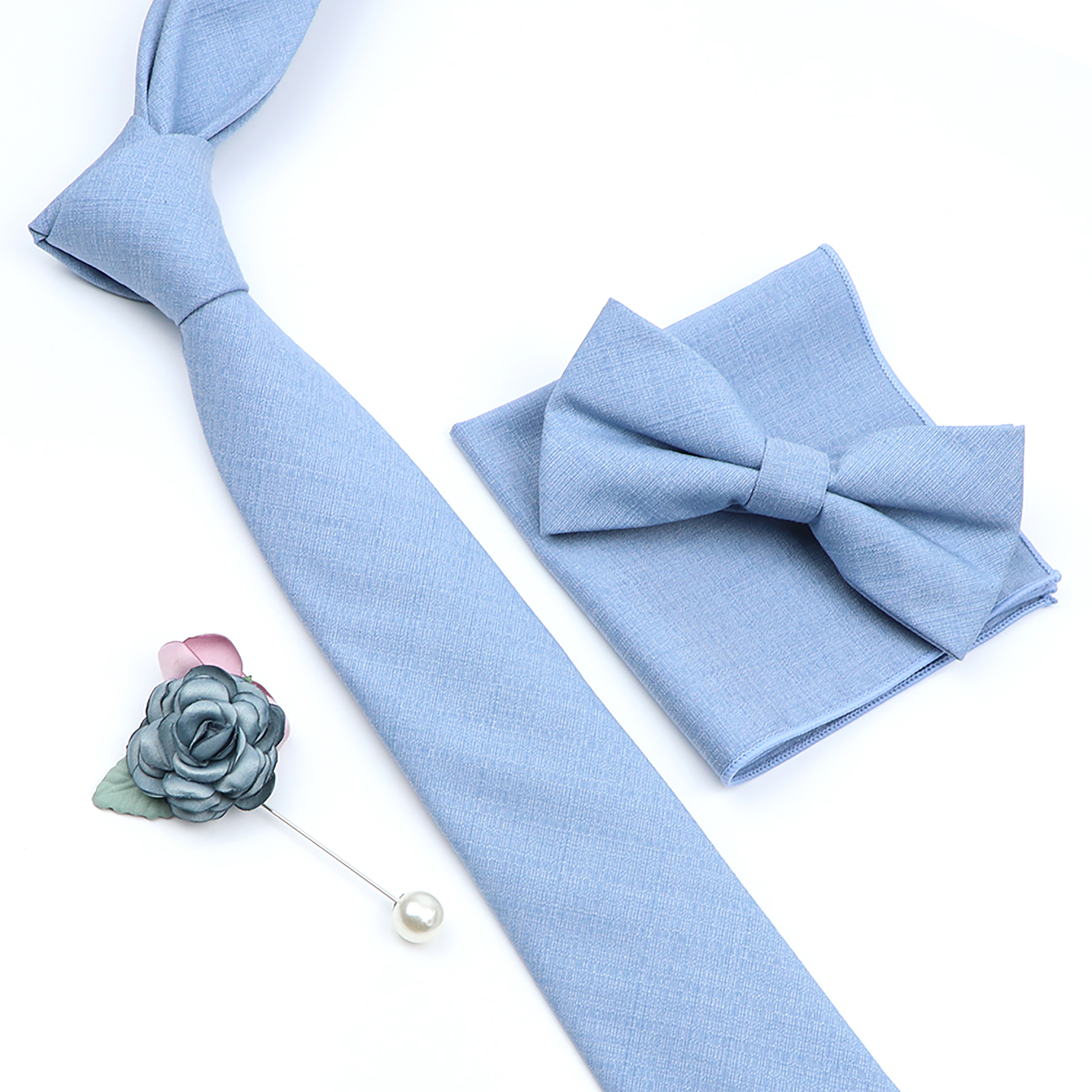 Beautiful Solid Color Tie Broo - огляд і ціна Skinny Tie Men
