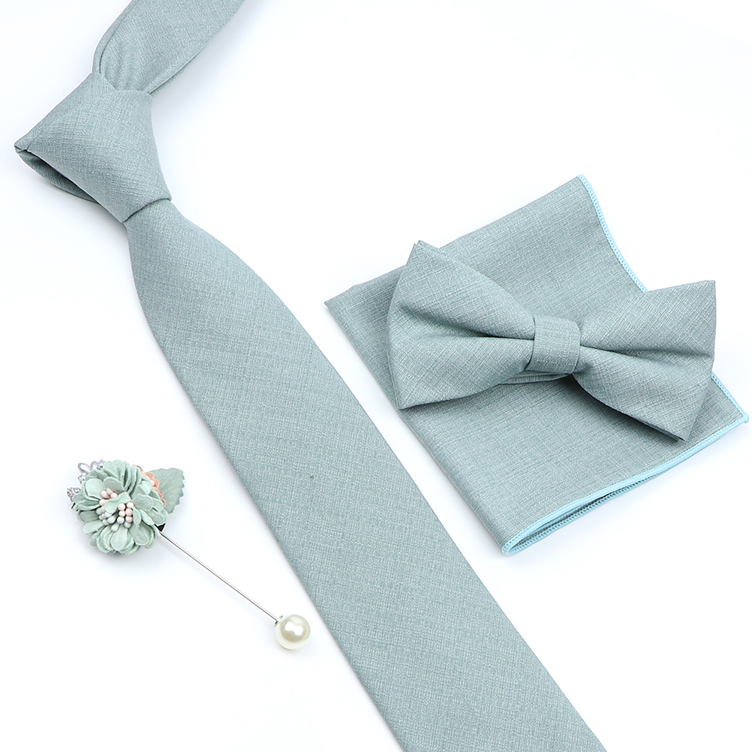 Beautiful Solid Color Tie Broo - огляд і ціна Skinny Tie Men