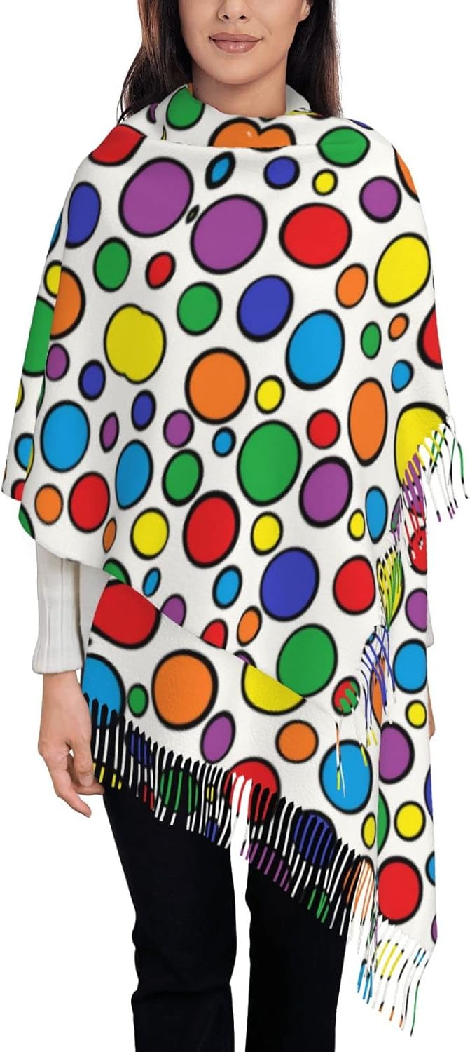 Colorful Circles Women's Scarf - огляд і ціна Stole Wedding Shawl
