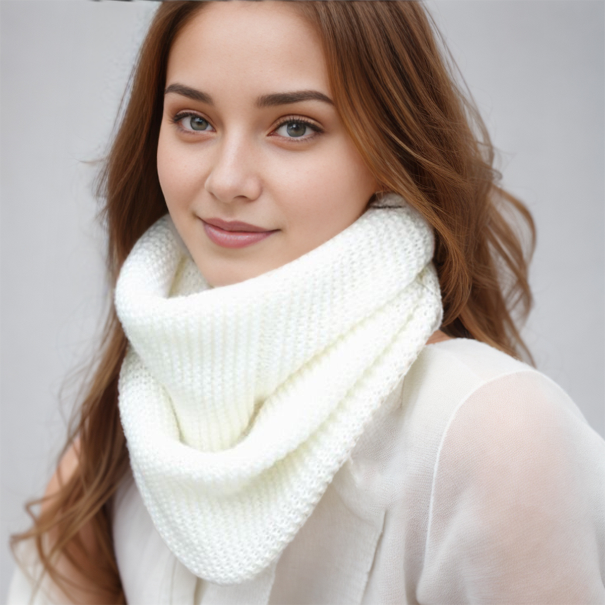New Winter Scarf Women Infinit - огляд і ціна Infinity Scarf Knit