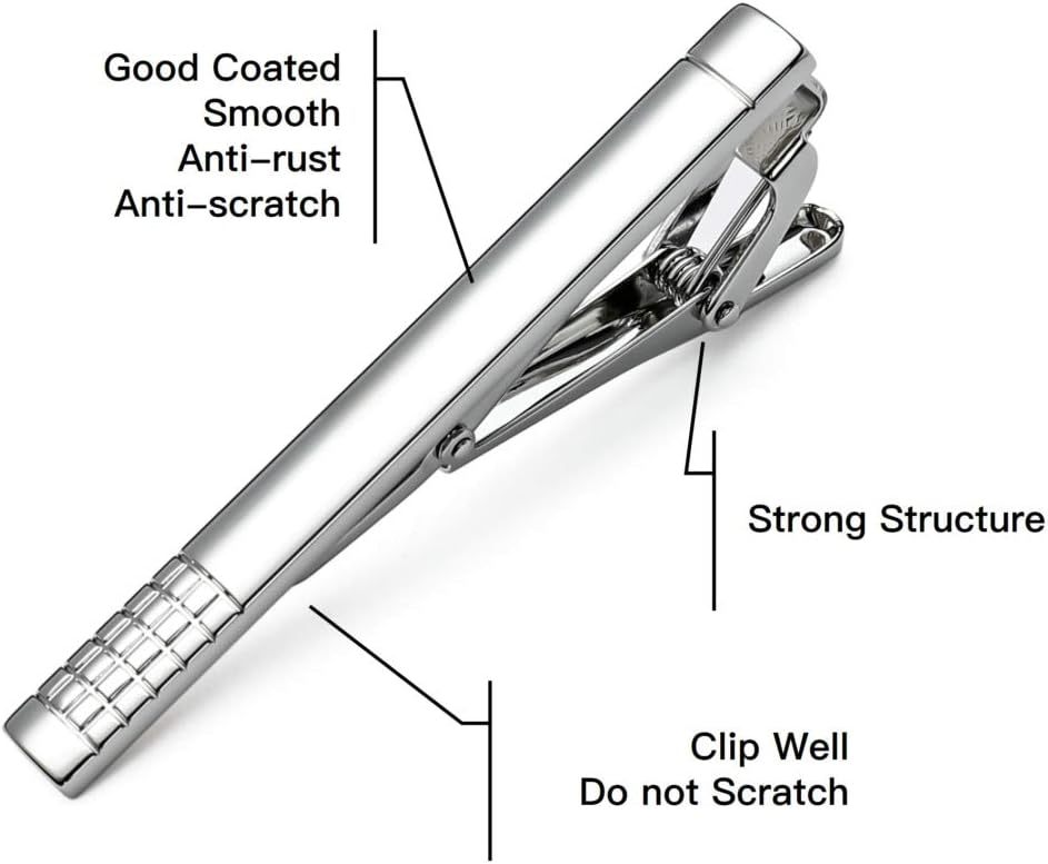 Classic Silver Tie Bar Set for - огляд і ціна Tie Bar Set Gift