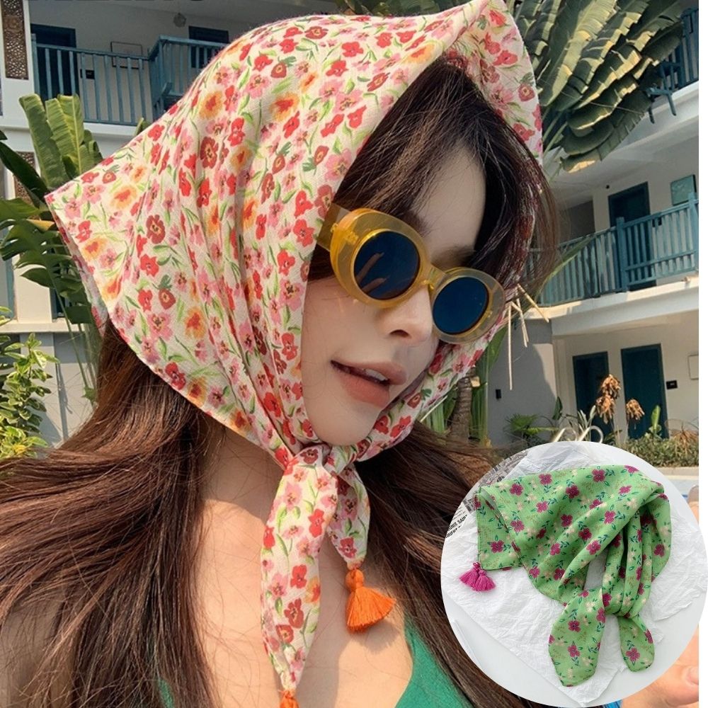 Summer Scarf Colorful Flower P - огляд і ціна Bandana Cotton