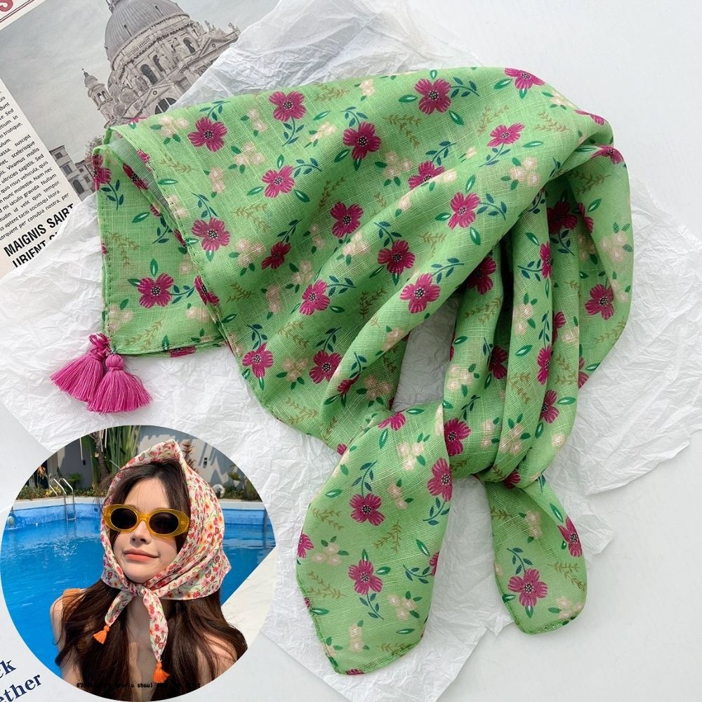 Summer Scarf Colorful Flower P - огляд і ціна Bandana Cotton