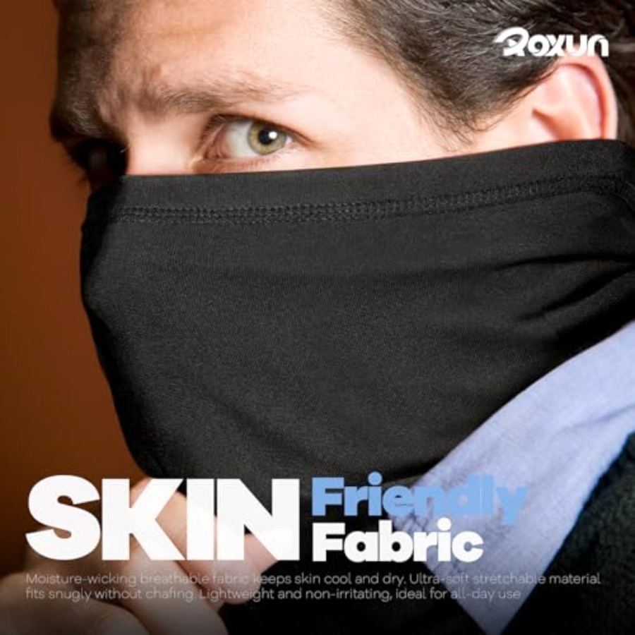 ROXUN 4 Pack Neck Gaiter, Cool - огляд і ціна Face Scarf Mask