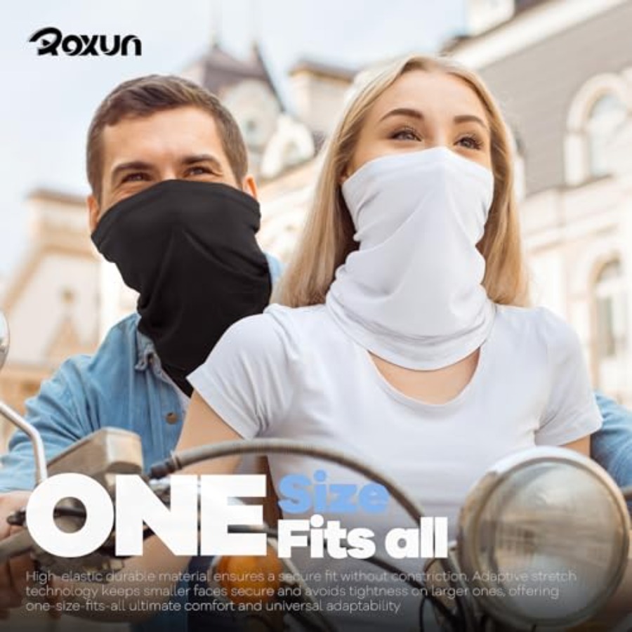 ROXUN 4 Pack Neck Gaiter, Cool - огляд і ціна Face Scarf Mask