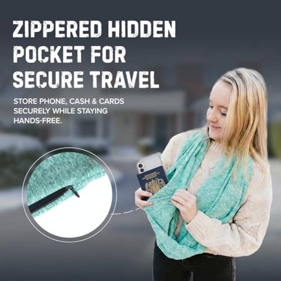 Infinity Travel Scarf Loop wit - огляд і ціна Infinity Scarf Knit