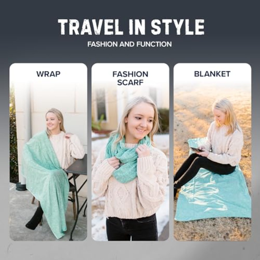 Infinity Travel Scarf Loop wit - огляд і ціна Infinity Scarf Knit