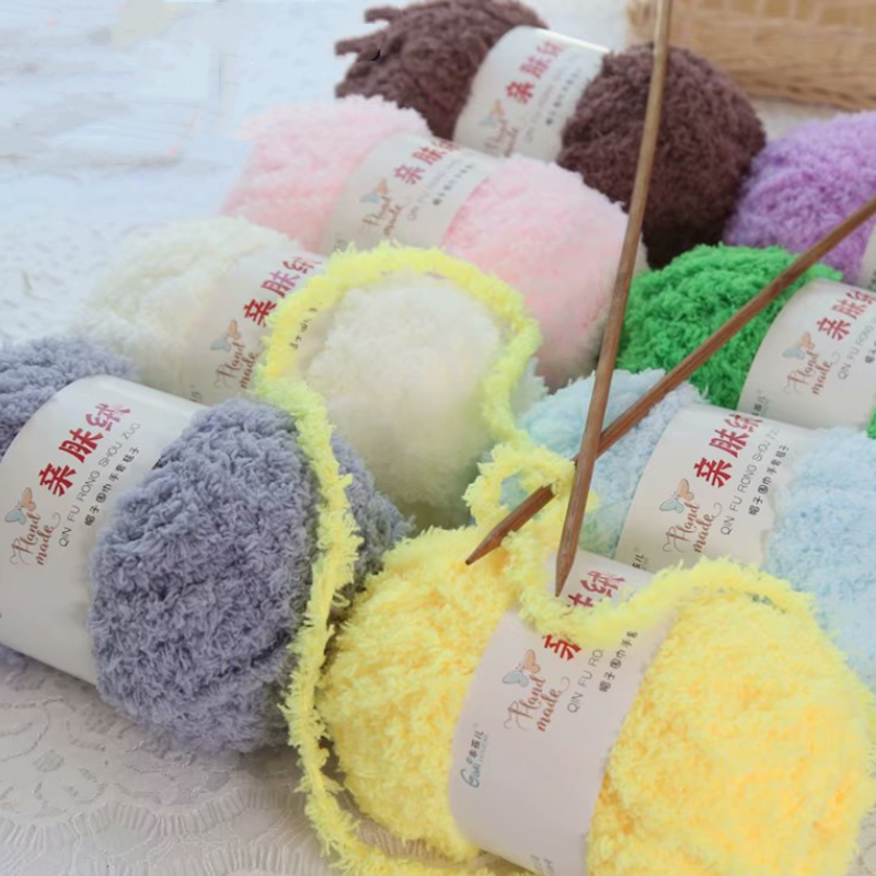 Chenille Plush Chunky Yarn for - огляд і ціна Woven Scarf Blanket