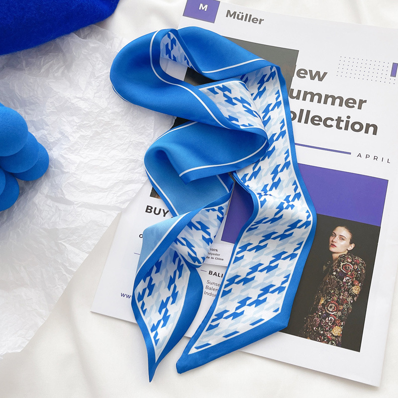 Klein blue silk scarf new chec - огляд і ціна Silk Tie Striped