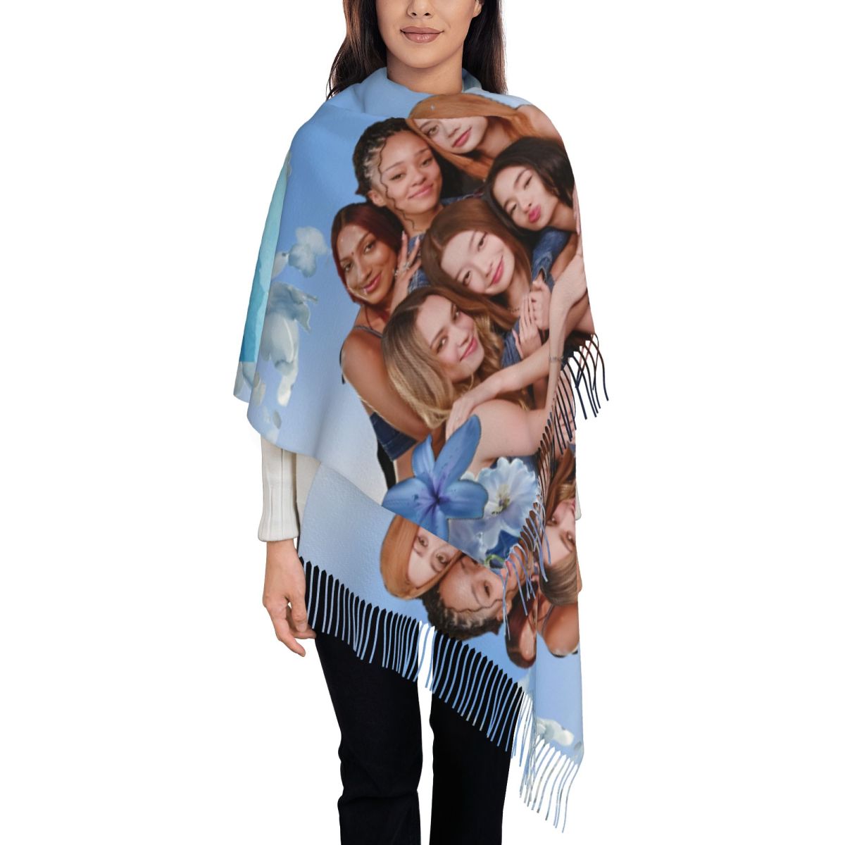 Katseye Kpop Scarf for Women W - огляд і ціна Pashmina Wrap Large