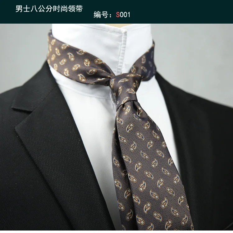 Linbaiway Business Floral Prin - огляд і ціна Skinny Tie Men