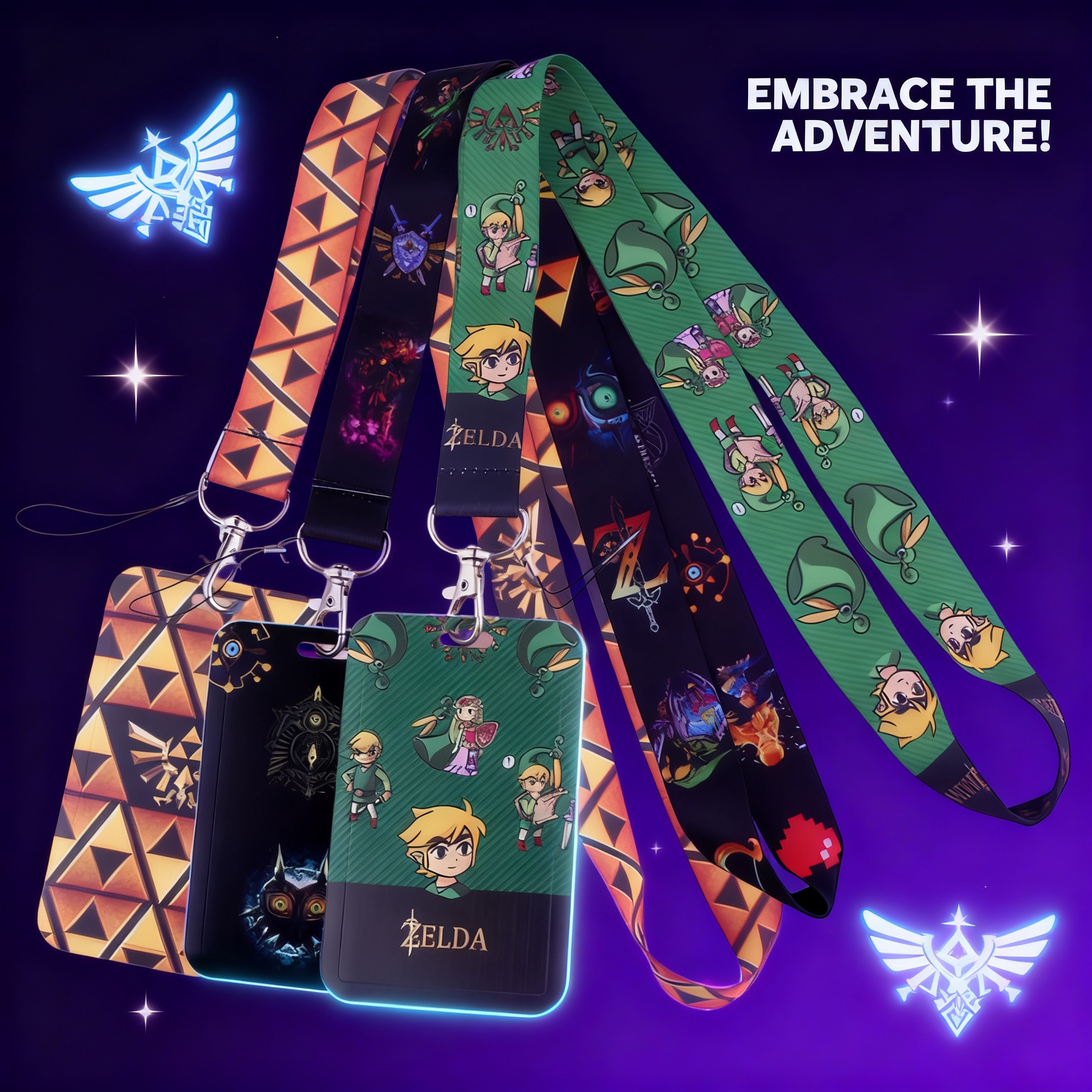 Cartoon Game Lanyards for Key  - огляд і ціна Lanyard Badge Holder