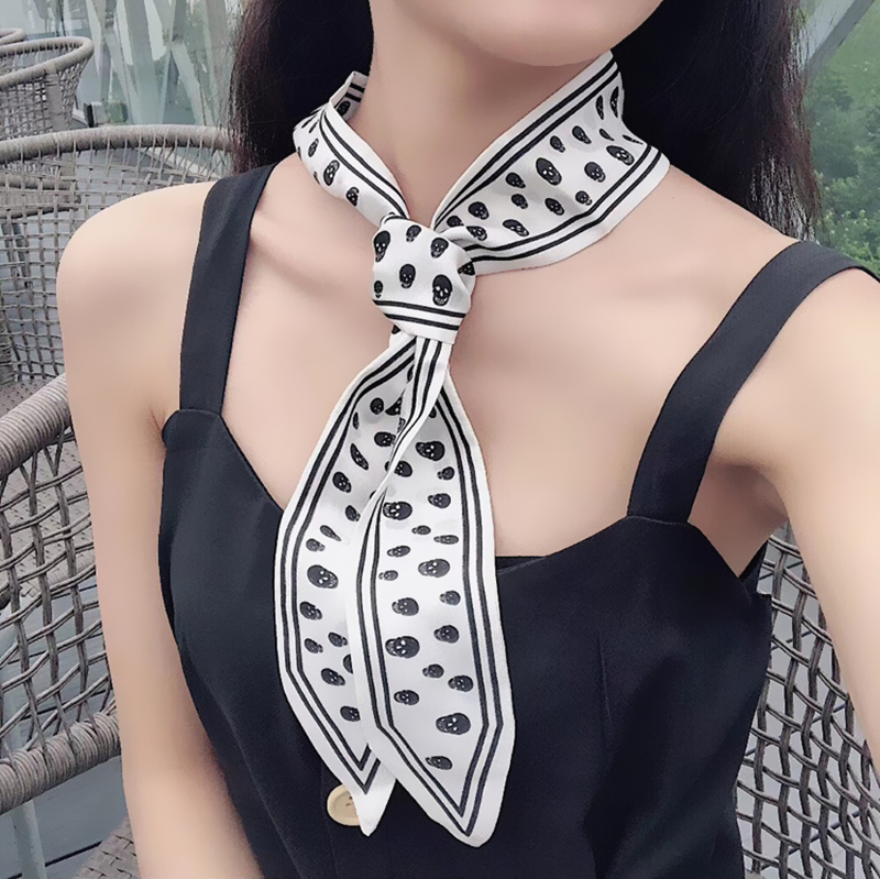 115cm Tied bag Handle silk sca - огляд і ціна Silk Tie Striped