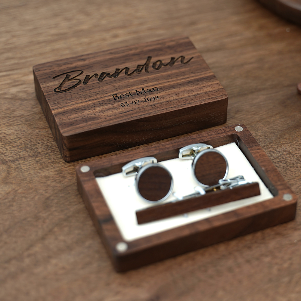 Name Engraved Groomsmen Best M - огляд і ціна Tie Bar Set Gift